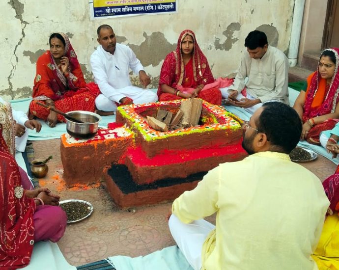 KOTPUTLI-BEHROR: नवरात्र समापन पर हुए विभिन्न कार्यक्रम, मंदिरों में हवन-यज्ञ और भंडारे का आयोजन