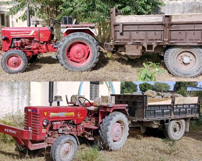 KOTPUTLI-BEHROR: पनियाला थाना पुलिस ने अवैध चेजा-पत्थर से भरी ट्रैक्टर-ट्रॉलियां पकड़ी, दो आरोपियों को किया गिरफ्तार KOTPUTLI-BEHROR: पनियाला थाना पुलिस ने अवैध चेजा-पत्थर से भरी ट्रैक्टर-ट्रॉलियां पकड़ी, दो आरोपियों को किया गिरफ्तार