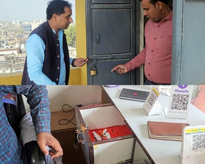 KOTPUTLI-BEHROR: पड़ोस की बिल्डिंग से पांच मंजिला छत पर चढ़े चोर KOTPUTLI-BEHROR: पड़ोस की बिल्डिंग से पांच मंजिला छत पर चढ़े चोर