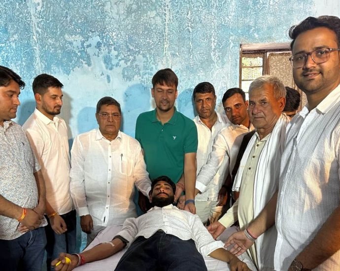 KOTPUTLI-BEHROR: शहीद दिवस पर भैंसलाना में विशाल रक्तदान शिविर KOTPUTLI-BEHROR: शहीद दिवस पर भैंसलाना में विशाल रक्तदान शिविर