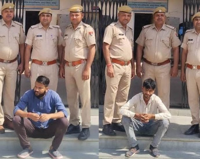 KOTPUTLI-BEHROR: पुलिस ने अवैध शराब के साथ दो आरोपी किए गिरफ्तार KOTPUTLI-BEHROR: पुलिस ने अवैध शराब के साथ दो आरोपी किए गिरफ्तार