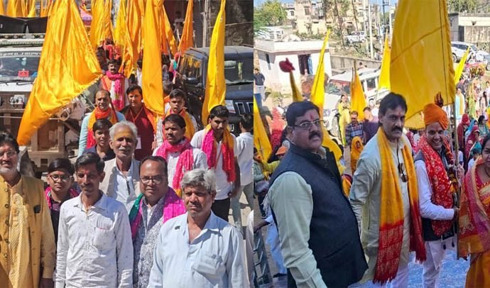 KOTPUTLI-BEHROR: नाचते व जयकारे लगाते रवाना हुए खाटू धाम के पदयात्री KOTPUTLI-BEHROR: नाचते व जयकारे लगाते रवाना हुए खाटू धाम के पदयात्री