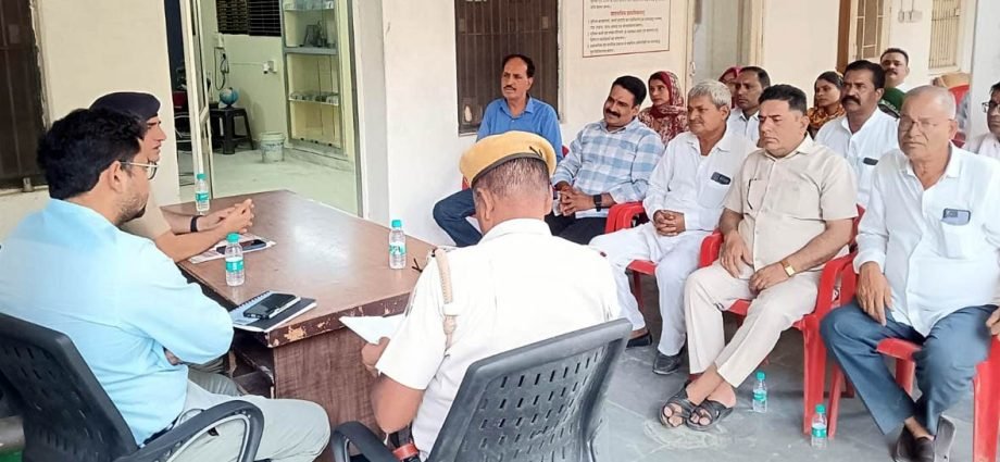 KOTPUTLI-BEHROR: शांति और सौहार्द बनाए रखने का आह्वान किया KOTPUTLI-BEHROR: शांति और सौहार्द बनाए रखने का आह्वान किया