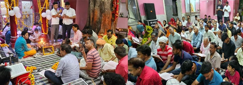 KOTPUTLI-BEHROR: मंदिर में गूंजे जयकारे, जवानों को समर्पित सुंदरकांड पाठ
