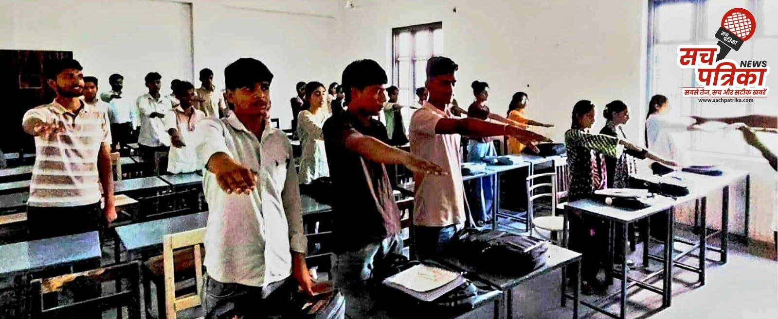 राजपूताना में विद्यार्थियों ने ली स्वैच्छिक रक्तदान की शपथ