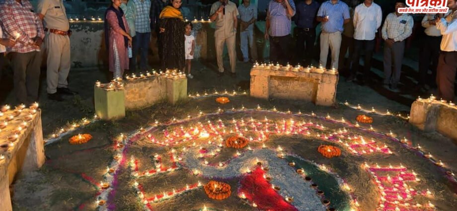 कोटपूतली के गंगा सागर तालाब पर दीपोत्सव से गूंजा शत-प्रतिशत मतदान का संदेश